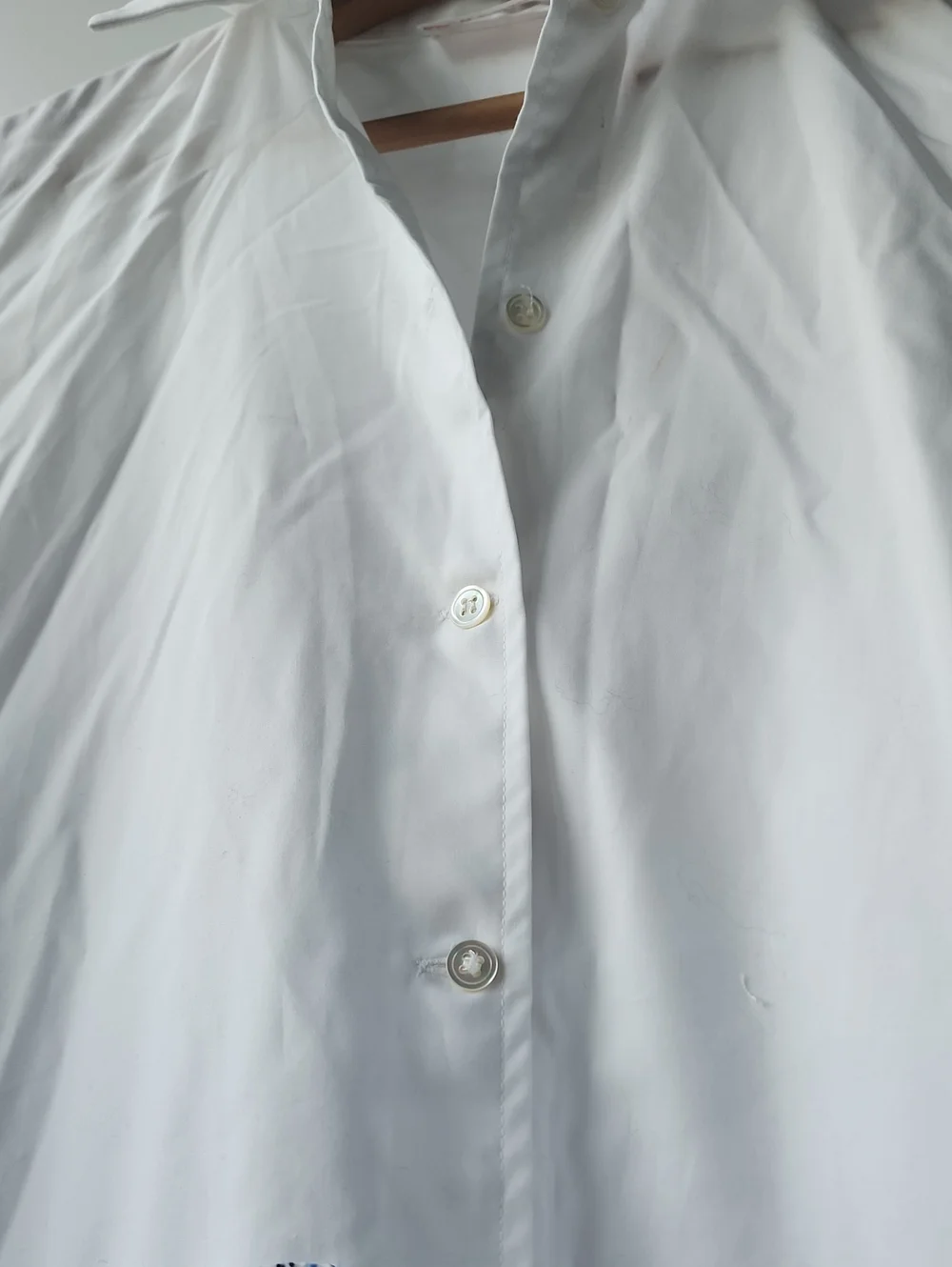 minki Smocked Pleated Uneven Hem Shirt Dress - Picture 3 of 11